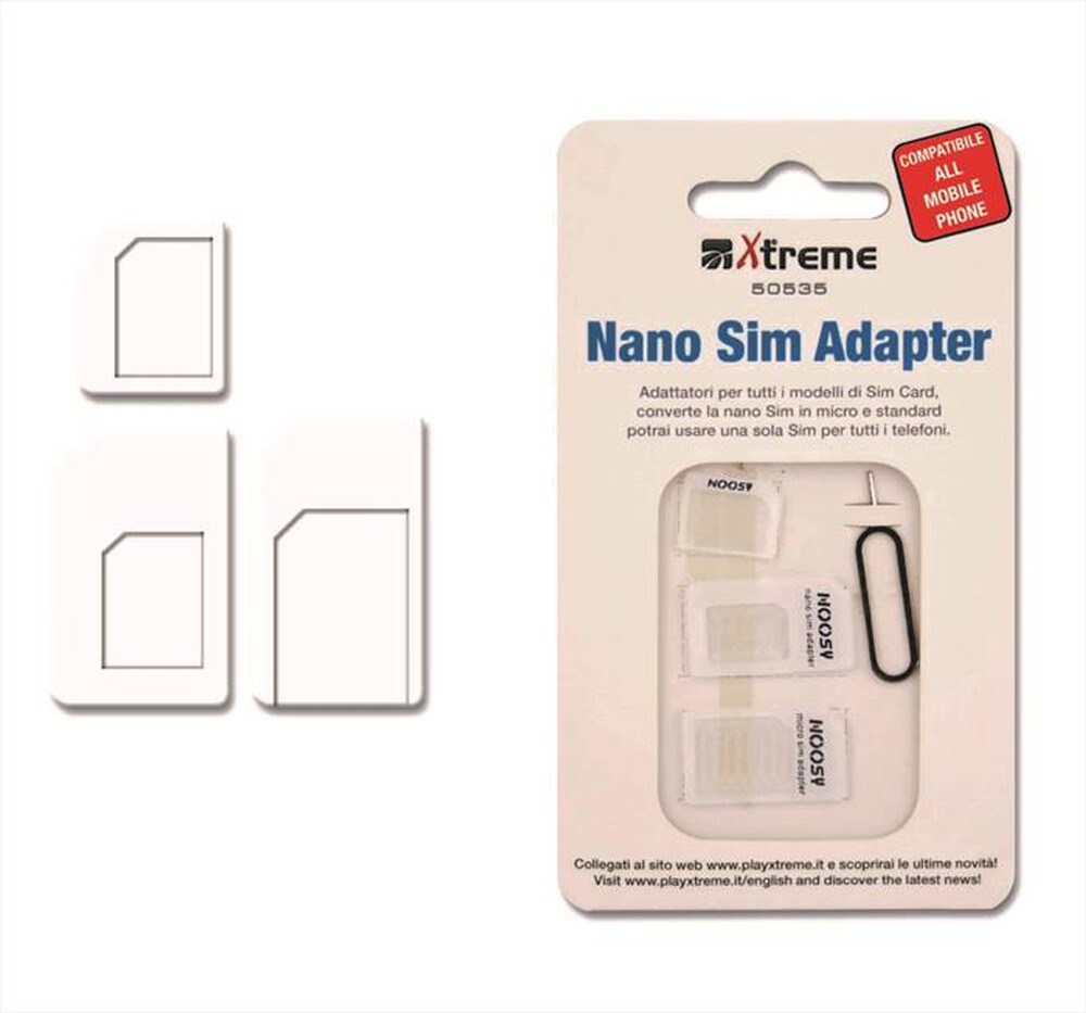 "XTREME - 50535 - Adattatore universali di Sim Card"