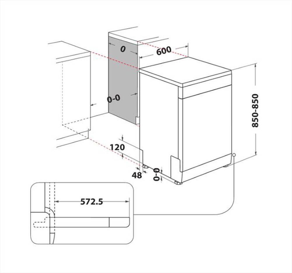 Immagine del prodotto HOTPOINT ARISTON - Lavastoviglie HFO 3T241 WFG X Classe C 14 coperti