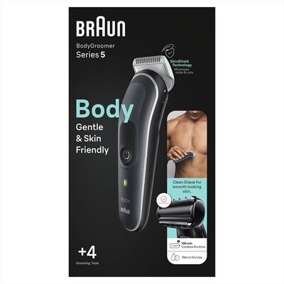 BRAUN - Rasoio CORPOSERIES 5 5360-Nero