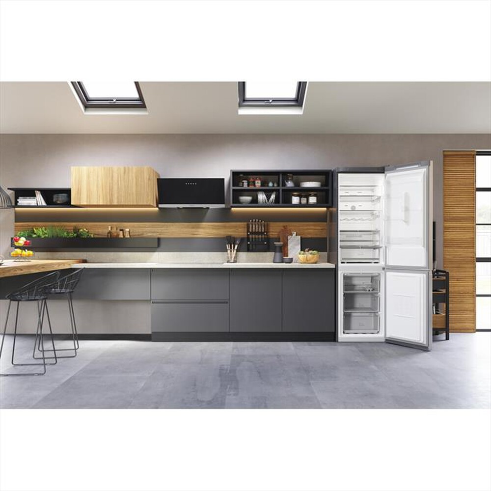 "HOTPOINT ARISTON - Frigorifero combinato HAFC9 TT43SX O3 Classe D-Acciaio inossidabile"