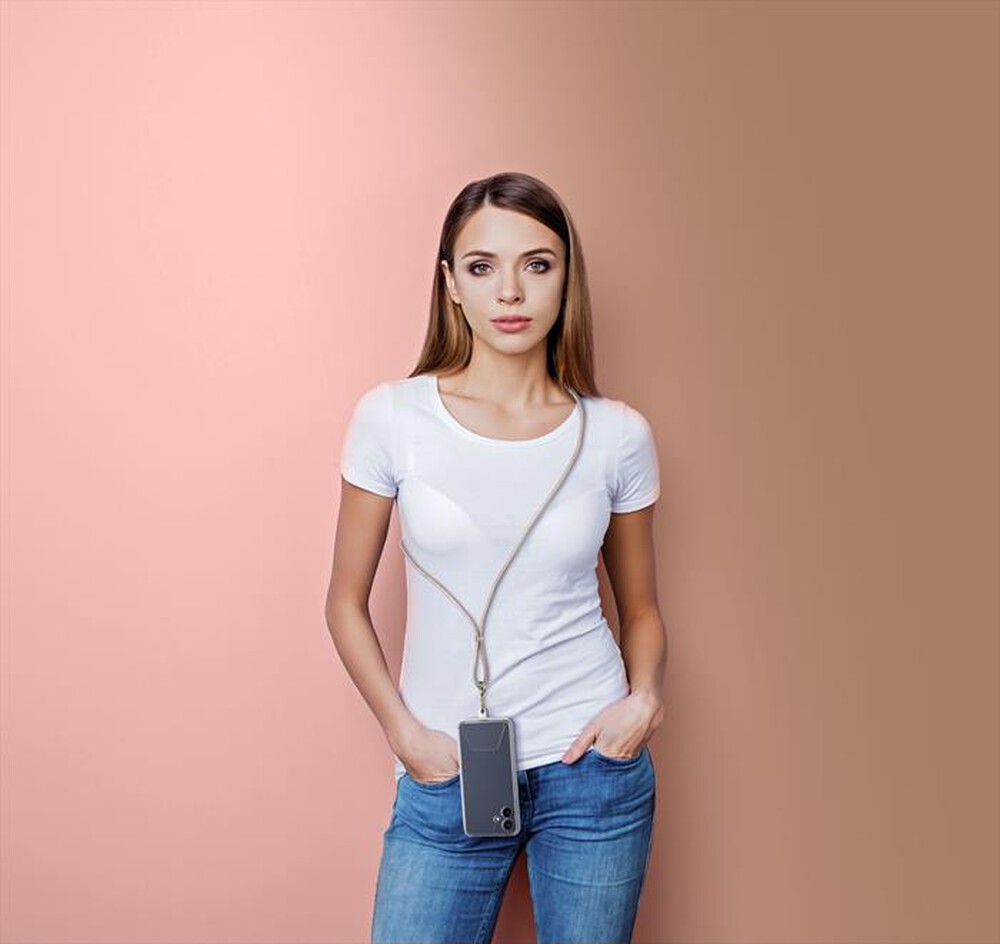 "CELLULARLINE - Laccio da collo universale per smartphones-Pink"