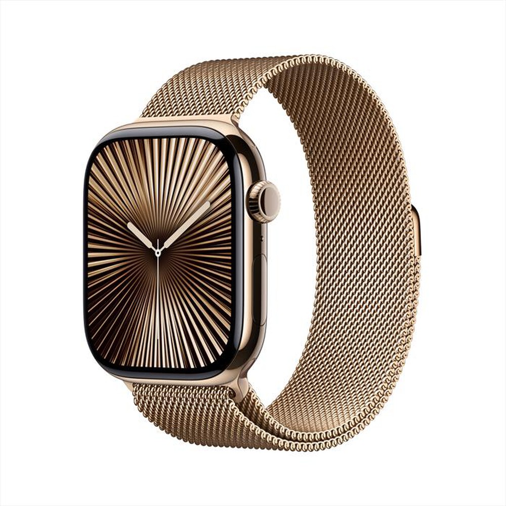 "APPLE - Watch Series 10 GPS + Cellular 46mm Titanio-Oro - Loop Milanese Oro M/L"