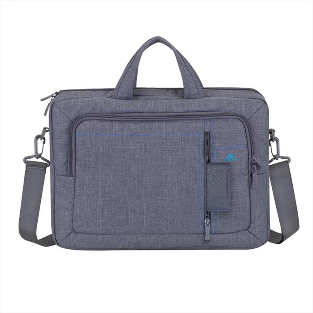 "RIVACASE - 7530 BORSA DI TELA CON TRACOLLA PER NOTEBOOK 15-Grigio"