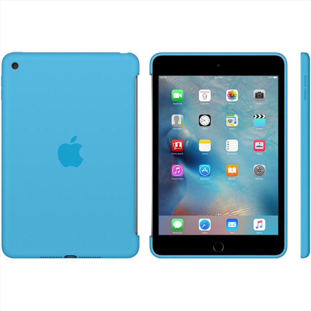 "APPLE - Custodia in silicone per iPad mini 4-Azzurro"