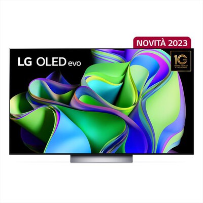 LG - Smart TV OLED UHD 4K 55" OLED55C34LA-Argento