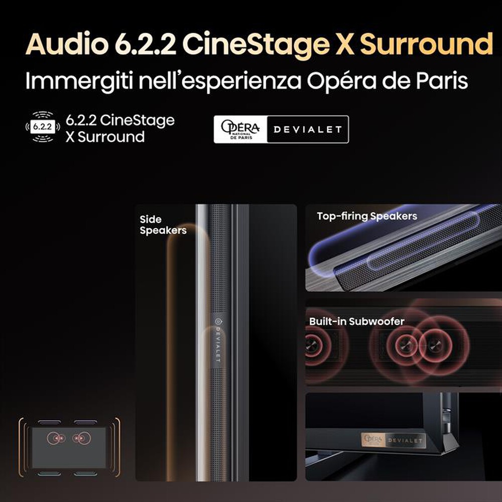 Immagine del prodotto HISENSE - 116UXQ-Metallo