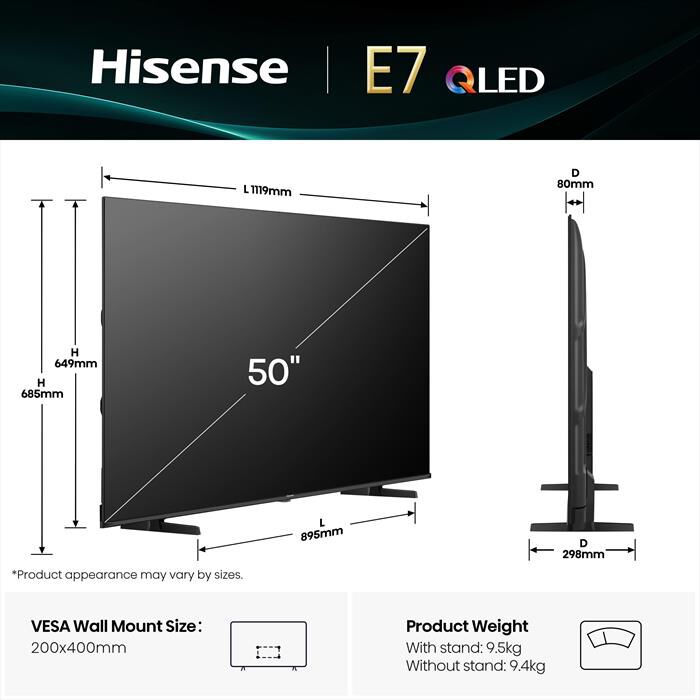 HISENSE - Smart TV QLED 50