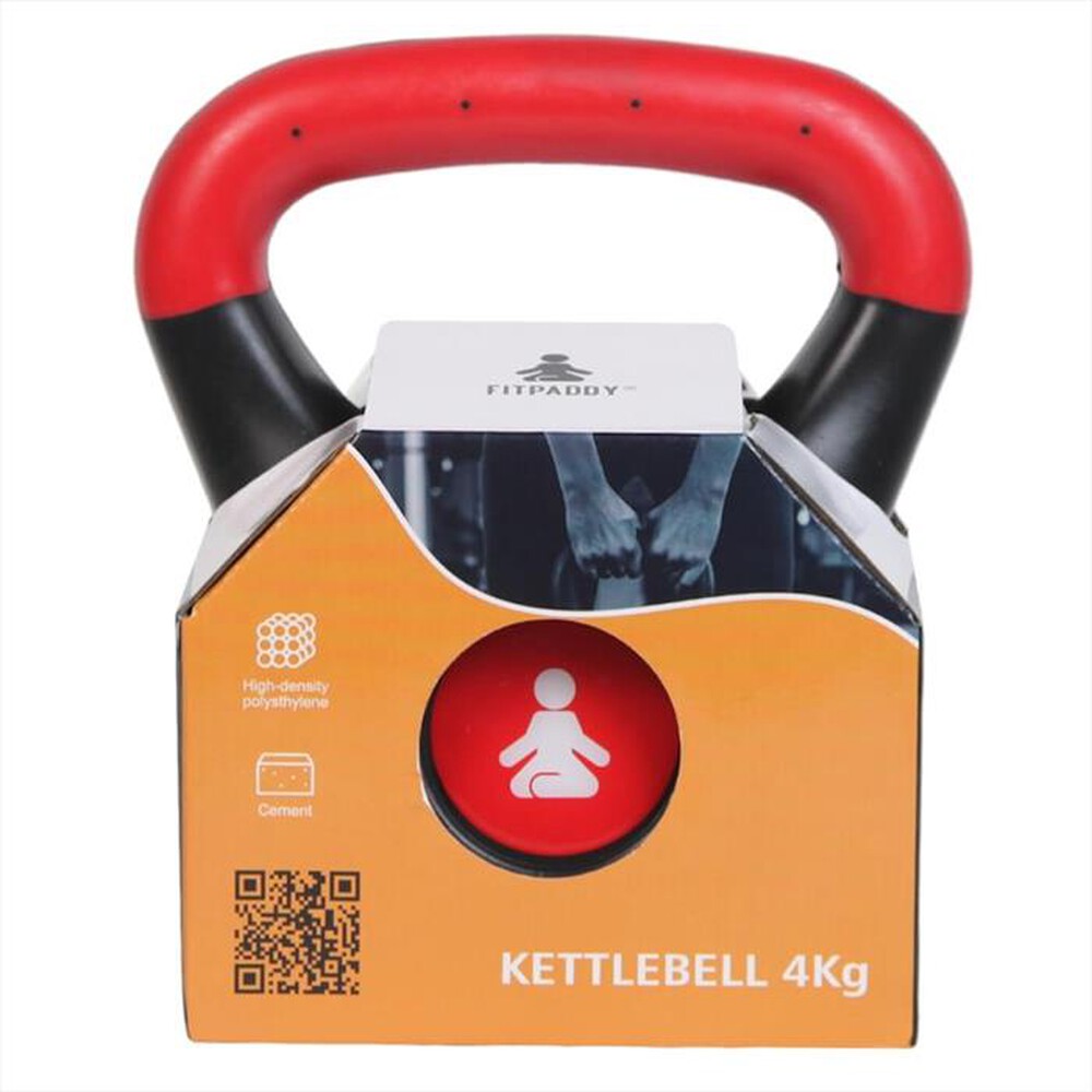 "FITPADDY - KETTLEBELL 4 KG-nero / rosso"