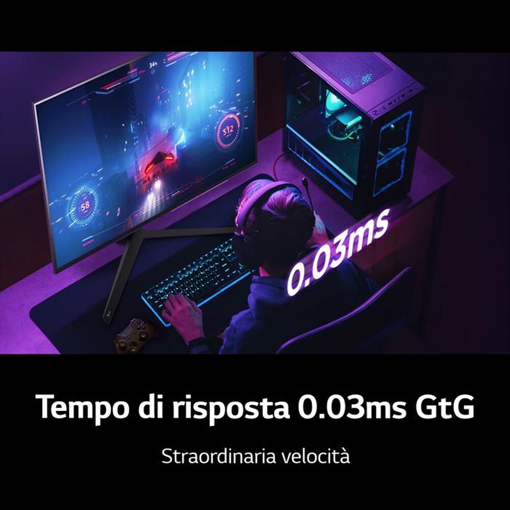 "LG - Monitor OLED 26,5\" 27GS95QE-Nero"
