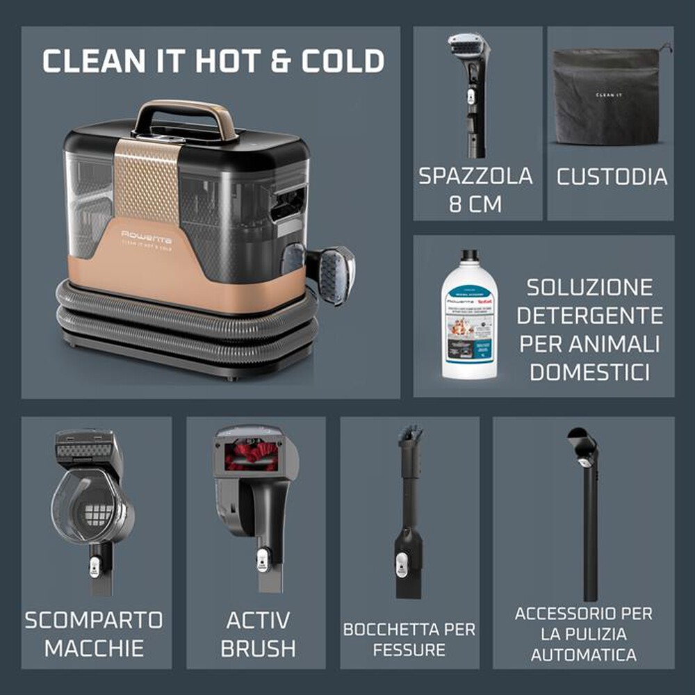 Immagine del prodotto ROWENTA - Smacchiatore Clean It Hot & Cold IN7021F0-Terracotta