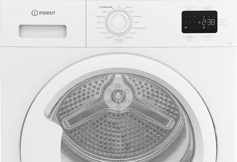 Immagine del prodotto INDESIT - Asciugatrice C YD 83D WW IT 8Kg Classe D-Bianco