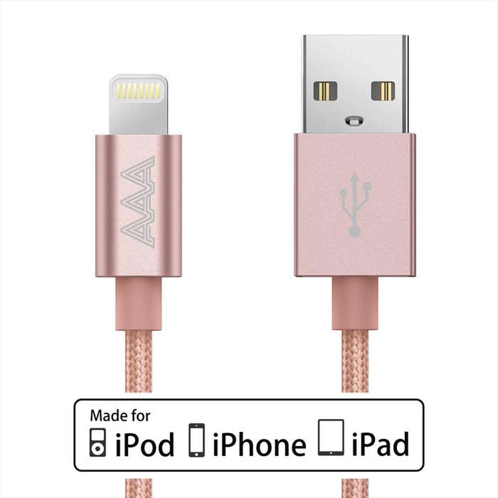 Immagine del prodotto AAAMAZE - ALUMINUM LIGHTNING CABLE 1M-Pink
