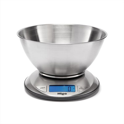 HIGO - Bilancia digitale da cucina con ciotola BC-46