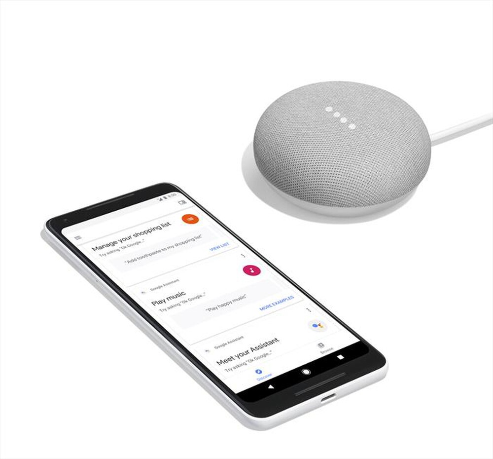 "GOOGLE - Google Home Mini-Bianco"