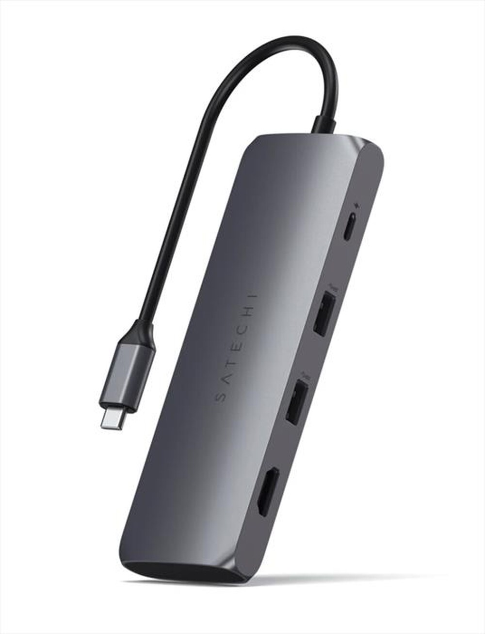 "SATECHI - HUB USB-C HYBRID MULTIPORT ADAPTER CON SSD-grigio"