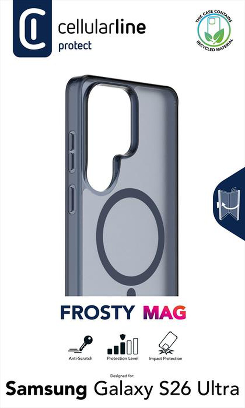 Immagine del prodotto CELLULARLINE - Cover FROSTY MAG Galaxy S26 Ultra-Blu
