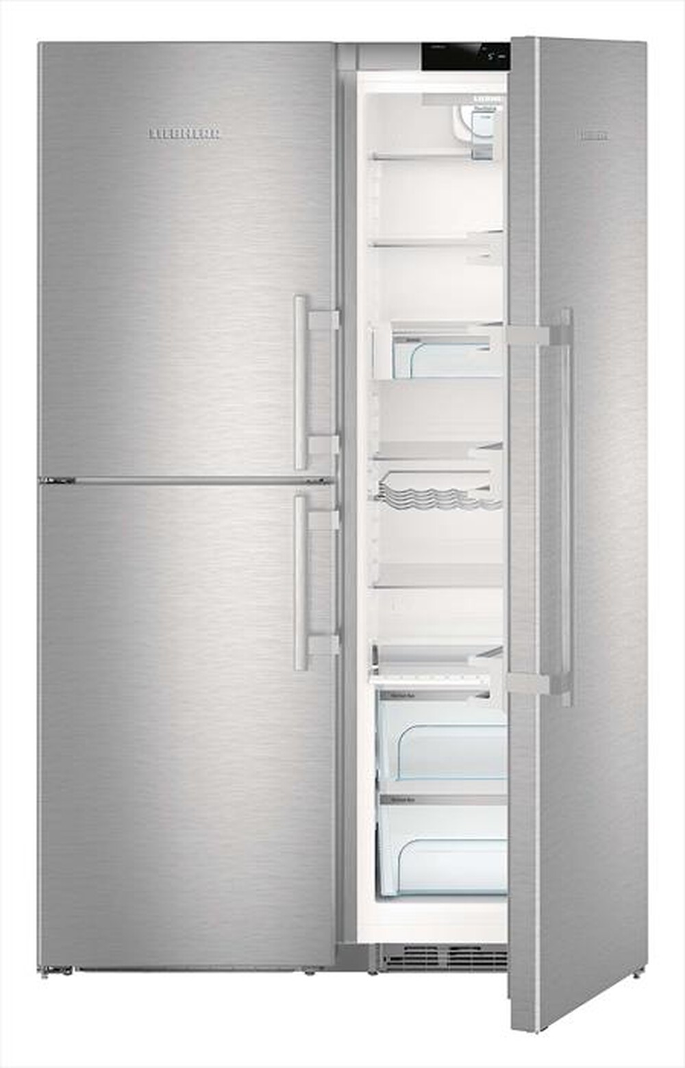"LIEBHERR - Frigorifero side by side SBSES 8483-21 Classe D-Acciaio"