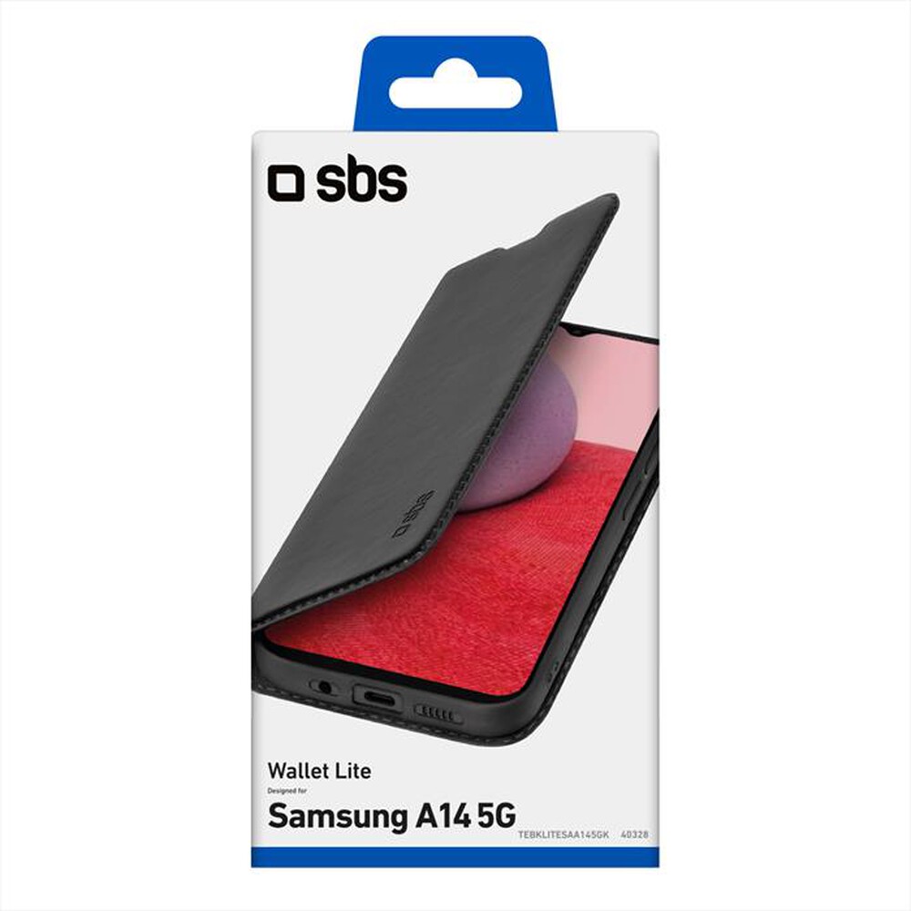 "SBS - Cover TEBKLITESAA145GK per Samsung A14 5G-Nero"
