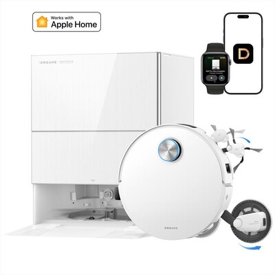 DREAME - Aspirapolvere robot X60VIM PRO ULTRA COMPLETE-Bianco
