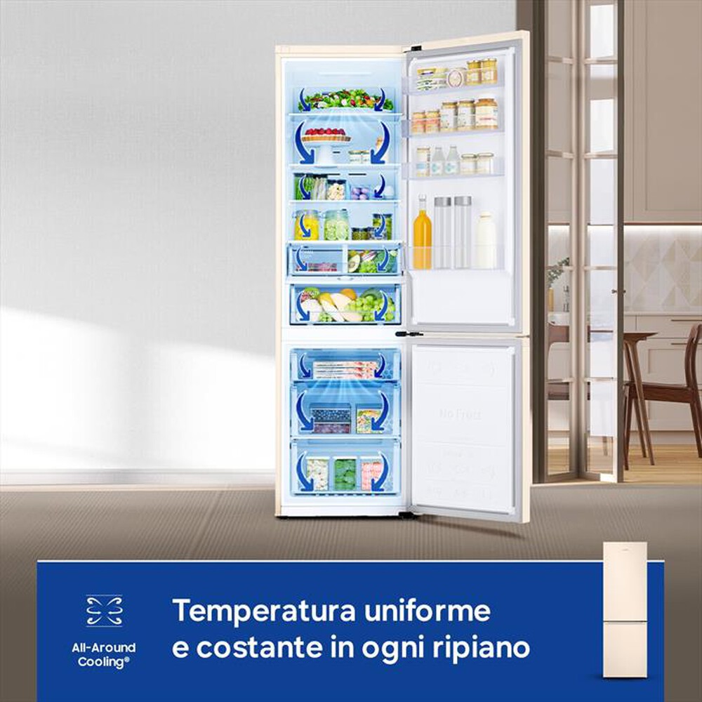 Immagine del prodotto SAMSUNG - Frigorifero combinato RB38C603DEL/EF ClasseD 390lt-SABBIA