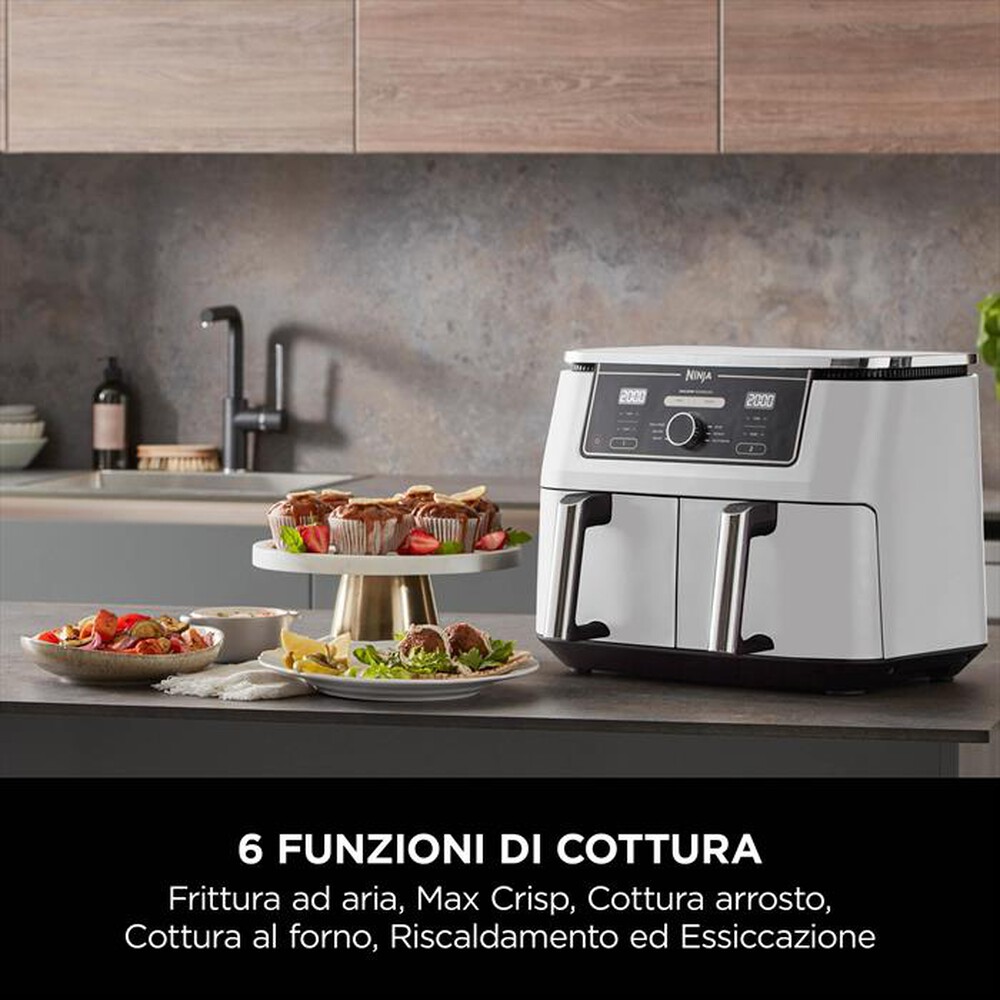 Immagine del prodotto NINJA - FRIGGITRICE AD ARIA DOPPIA MAX9,5L AF400EUWH-Bianca