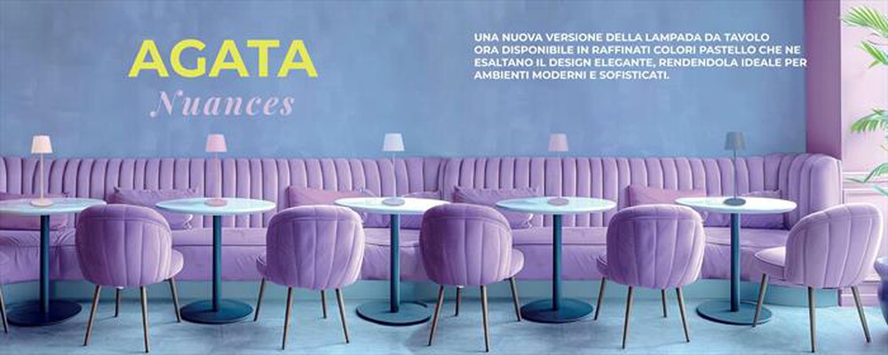 "MAJESTIC - Lampada d'appoggio AGATA VP-Viola Pastello"