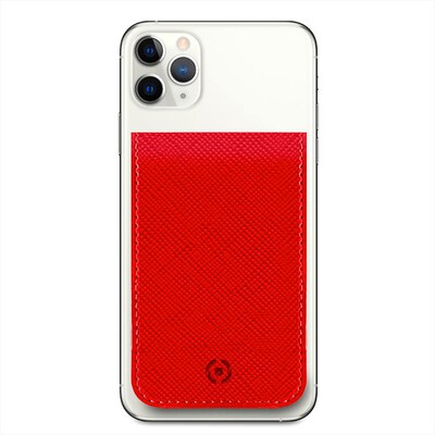 CELLY - CARDVRD - PORTACARTE MAGNETICO-ROSSO/SIMILPELLE