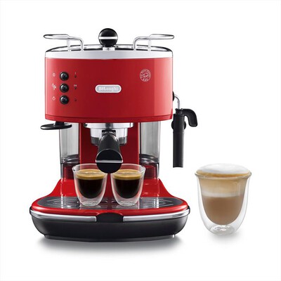 DE LONGHI - ICONA VINTAGE ECO 311.R MACCHINA DA CAFF&Egrave; MANUALE-Rosso