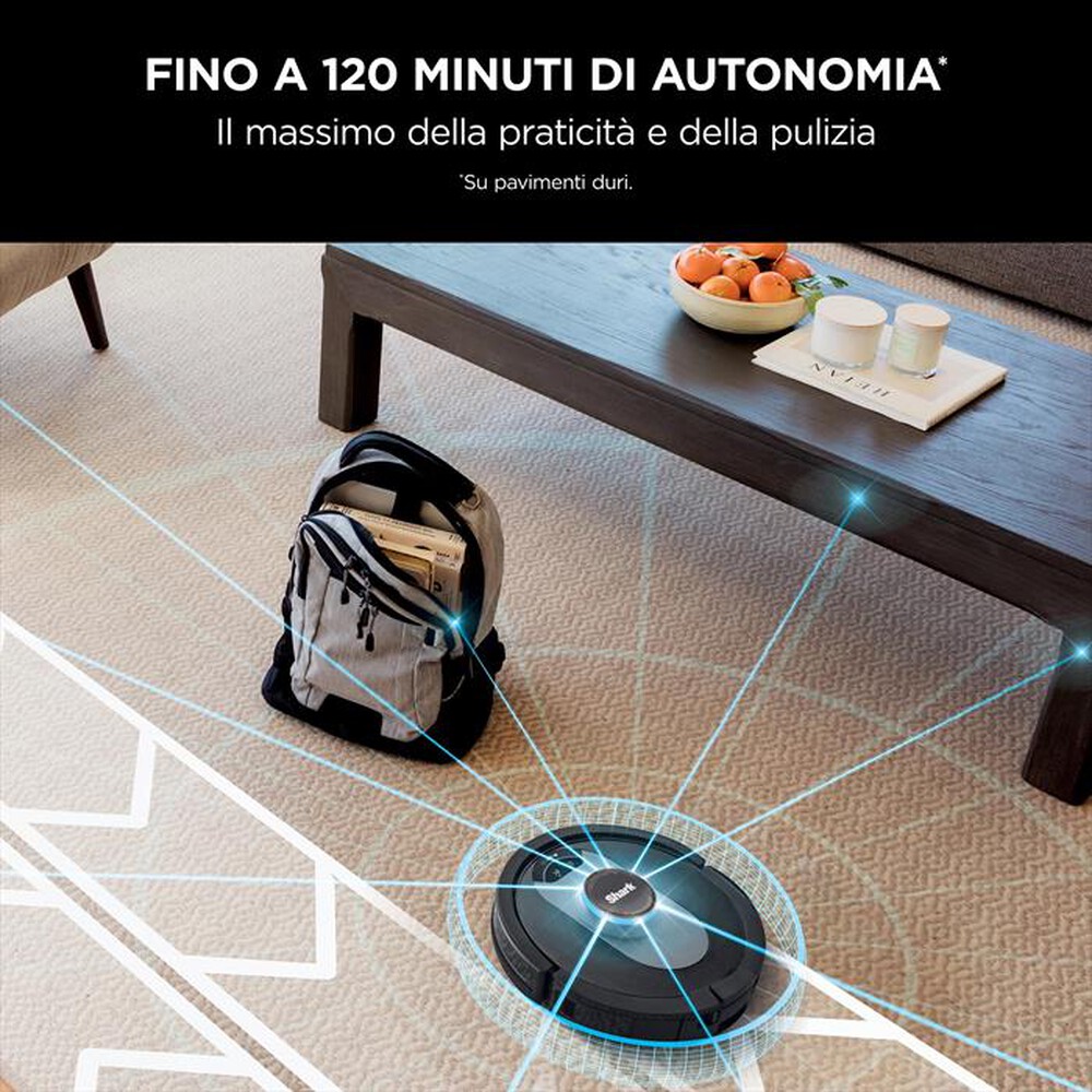 "SHARK - ROBOT ASPIRAPOLVERE SVUOTAMENTO AUTOMATICO RV2500S-Nero"