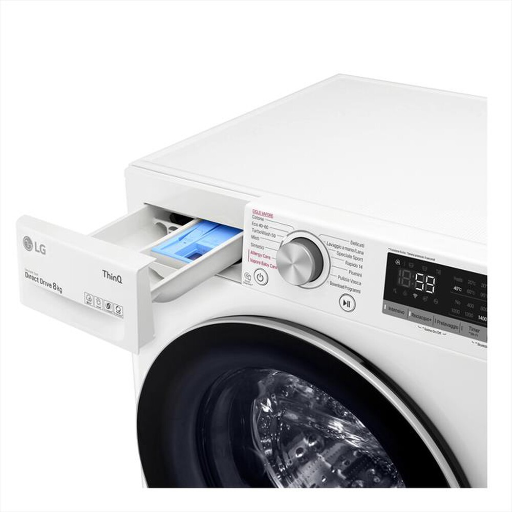 "LG - Lavatrice F4WV508S1B 8 Kg Classe B-White"