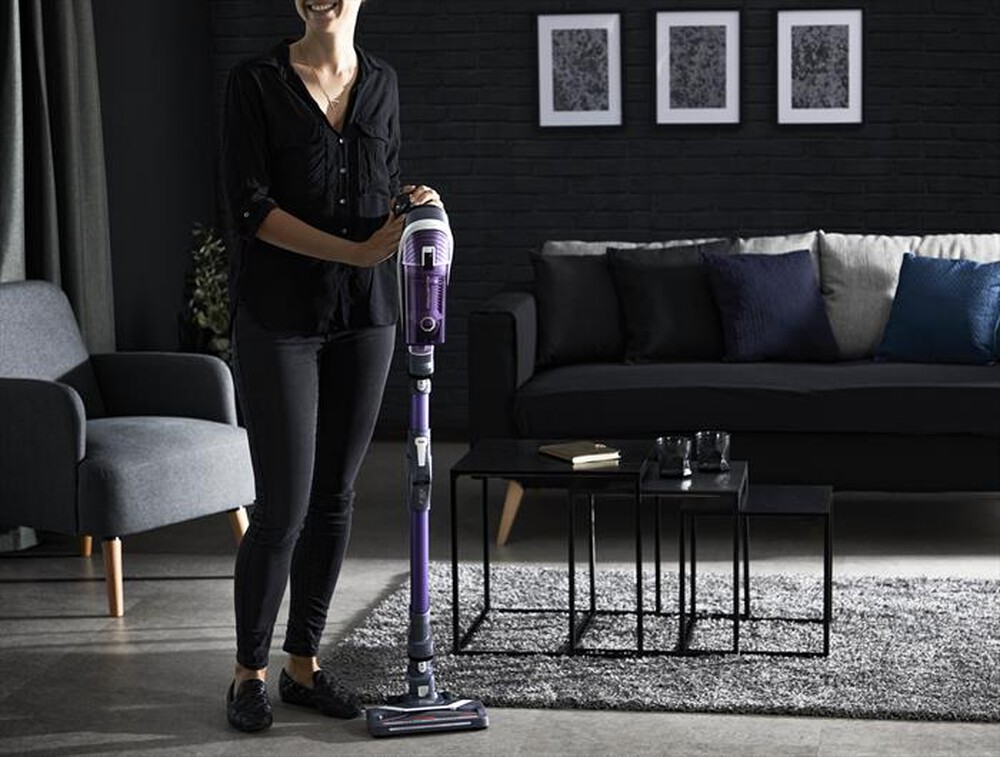 "ROWENTA - RH9639 XFORCE FLEX 8.60 Allergy Scopa elettrica-Viola e grigio interno"