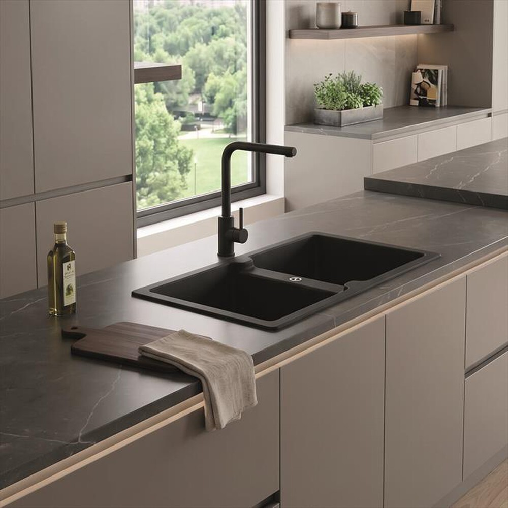 Immagine del prodotto GLEM GAS - Lavello 2 vasche GLU862BK-Nero Opaco
