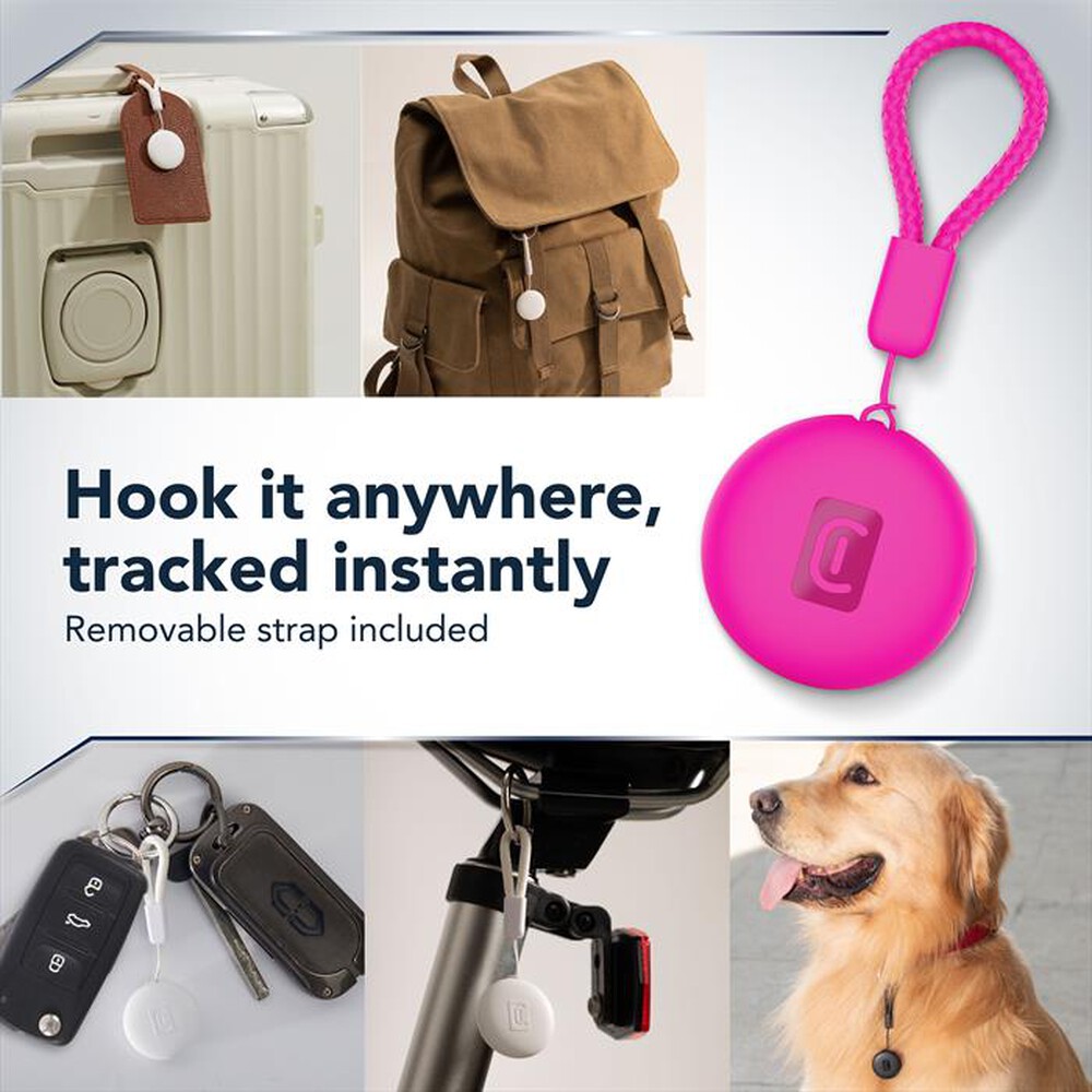 Immagine del prodotto CELLULARLINE - Trova oggetti Tracy Tag BTTRACYTAGP-Rosa