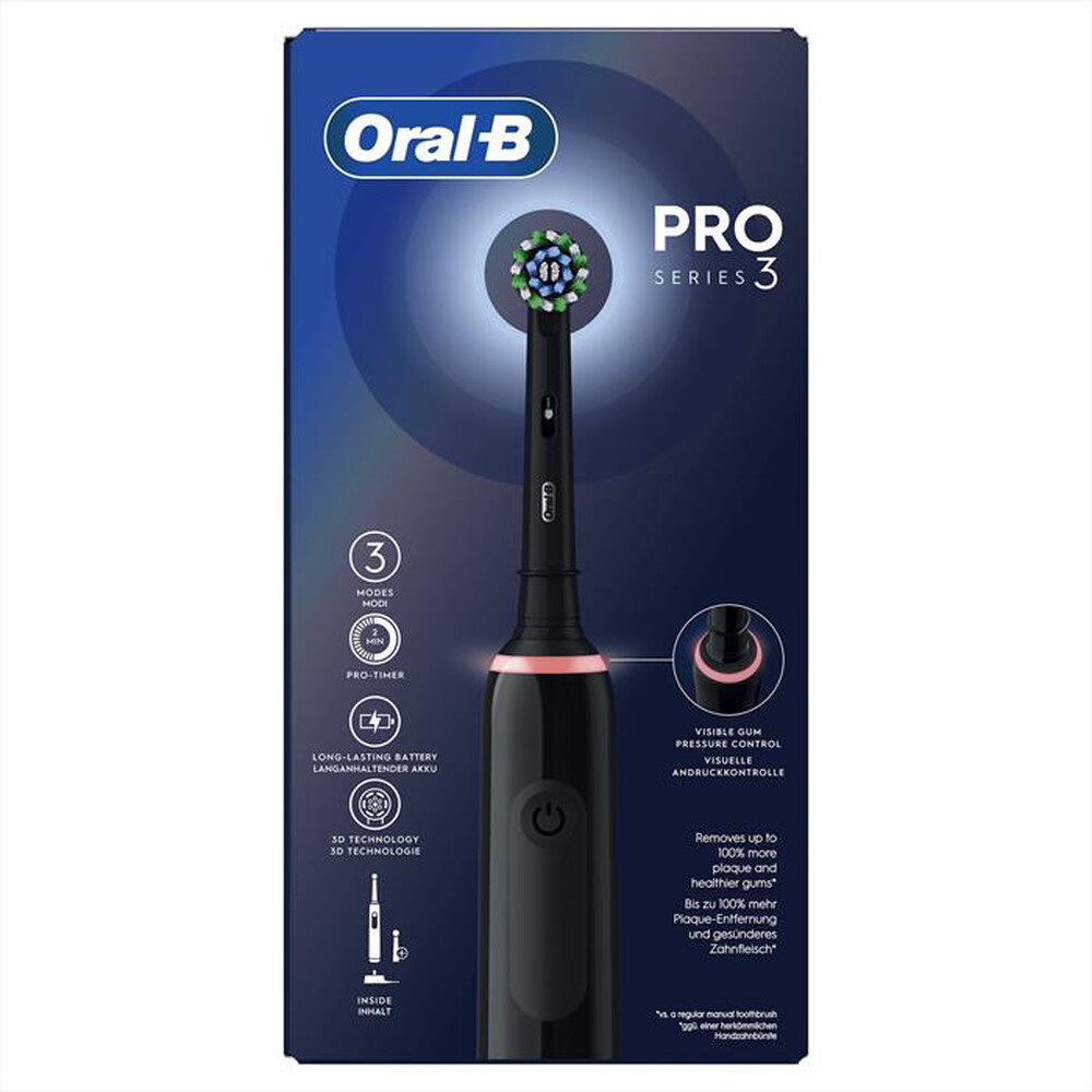 Immagine del prodotto ORAL-B - Spazzolino elettrico PRO3 3000-Nero