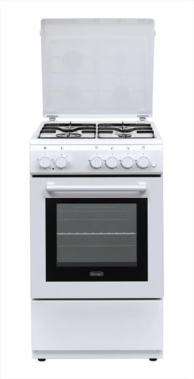 DE LONGHI - Cucina a gas DL554EW Classe A-Bianco,  DE LONGHI - Cucina a gas DL554EW Classe A-Bianco