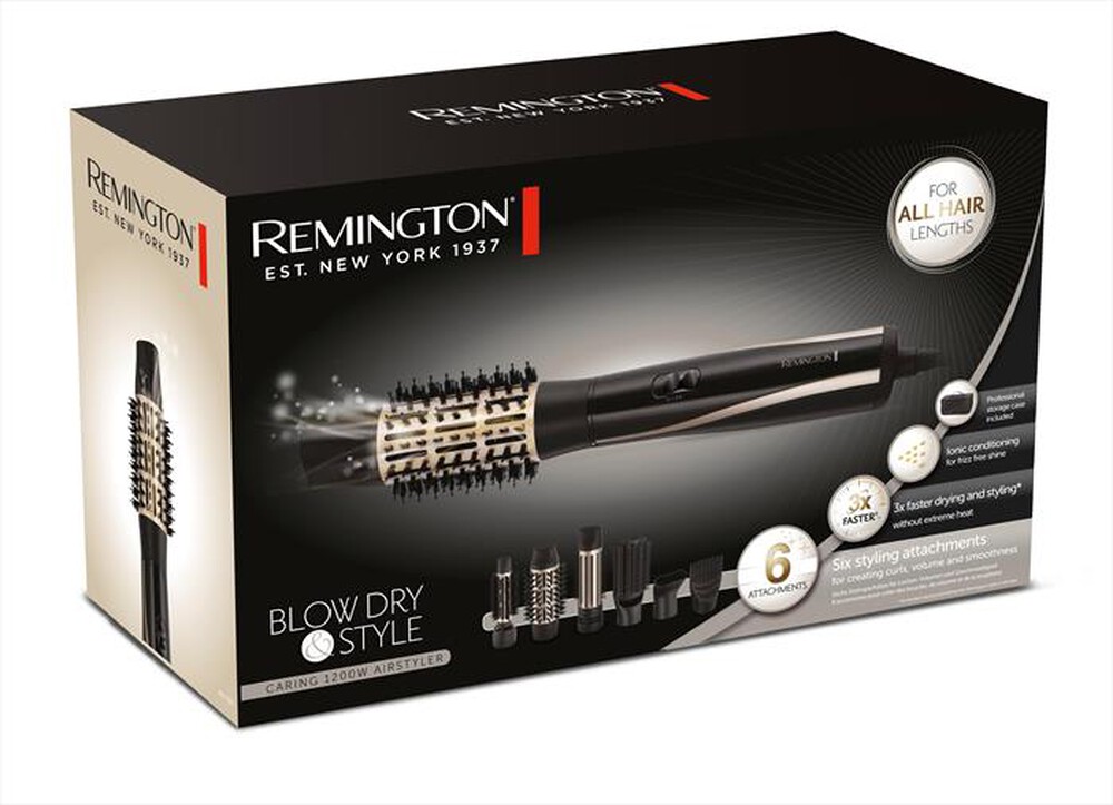 "REMINGTON - Arricciacapelli AS7700-Nero/oro"