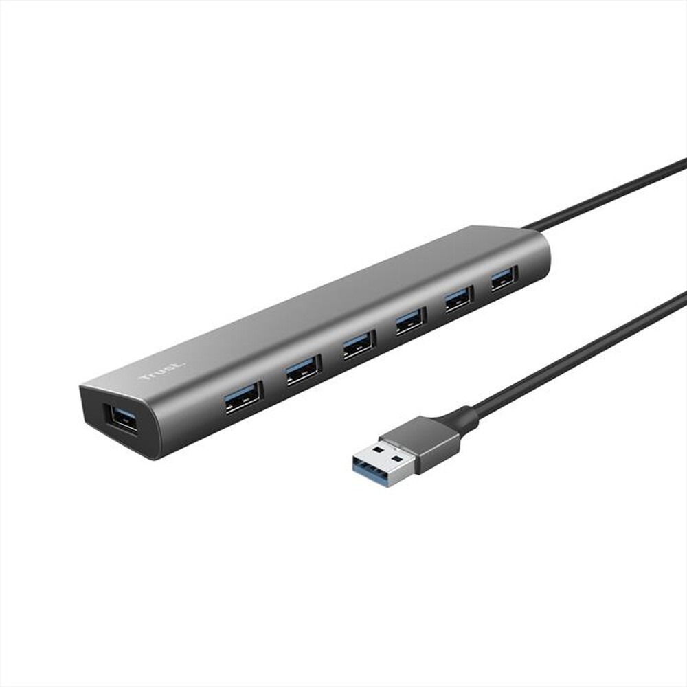 "TRUST - HALYX 7 PORT USB HUB-Grey"