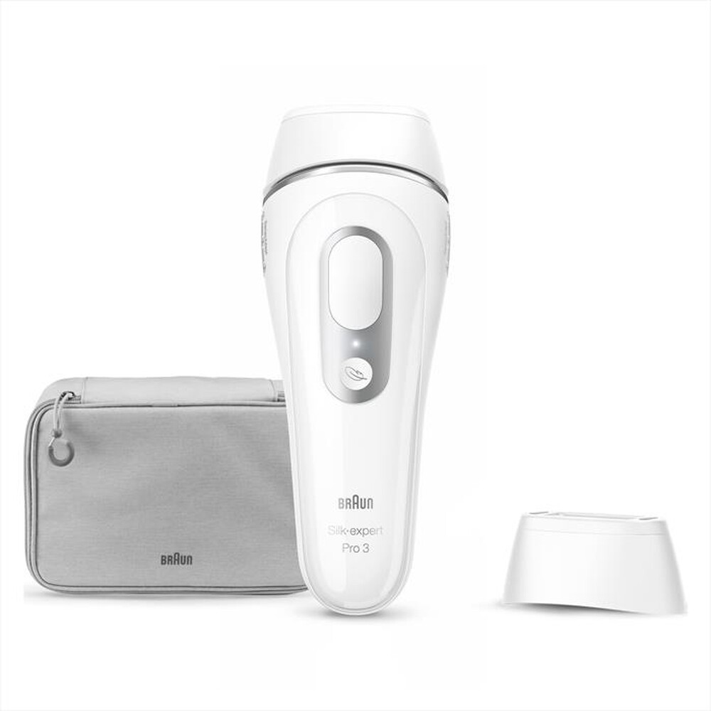 "BRAUN - Epilatore LUCE PULSATA PL3020-BIANCO/GRIGIO"