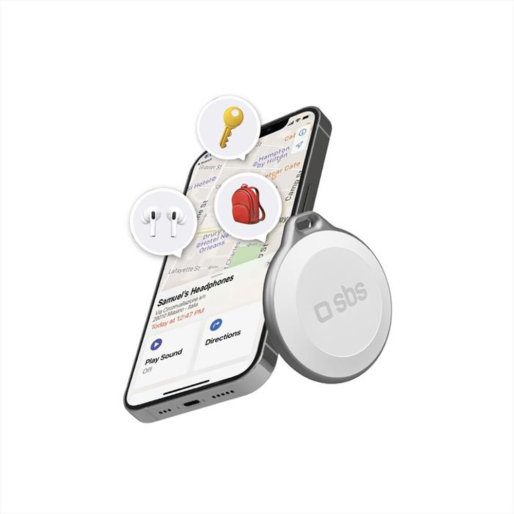 SBS - Tracker Apple TEFINDBTAPW-Bianco