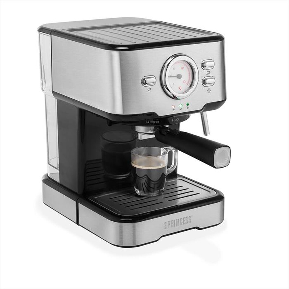 "PRINCESS - Macchina da caffè a Capsule Nespresso 249415-acciaio"