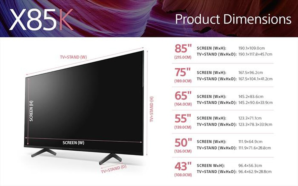Immagine del prodotto SONY - SMART TV BRAVIA LED 4K 65" KD65X85KAEP