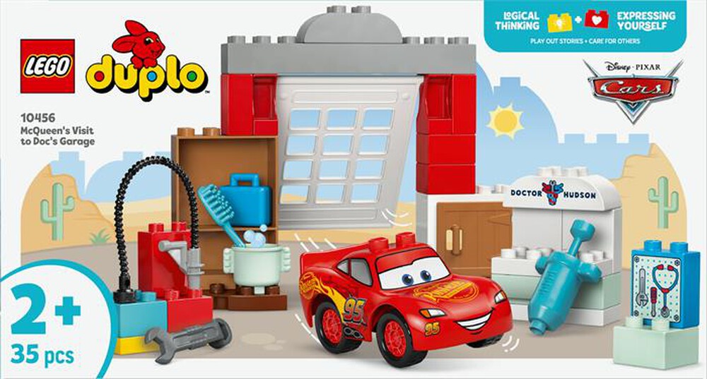 "LEGO - LA VISITA DI MCQUEEN ALLOFFICINA DI DOC-,"