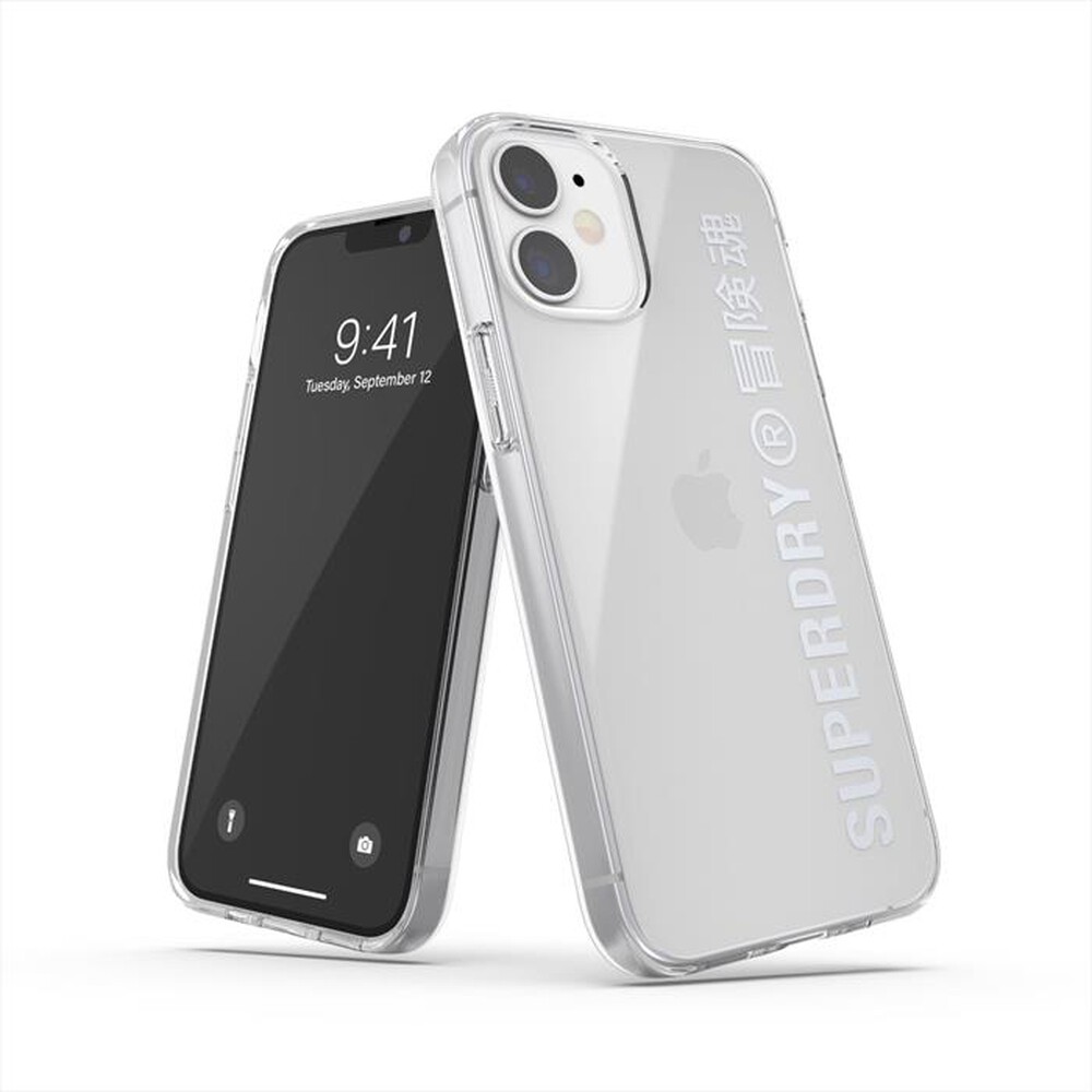 "SUPERDRY - 42590 SUPERDRY COVER IPHONE 12 MINI-TRASPARENTE / TPU e PC"