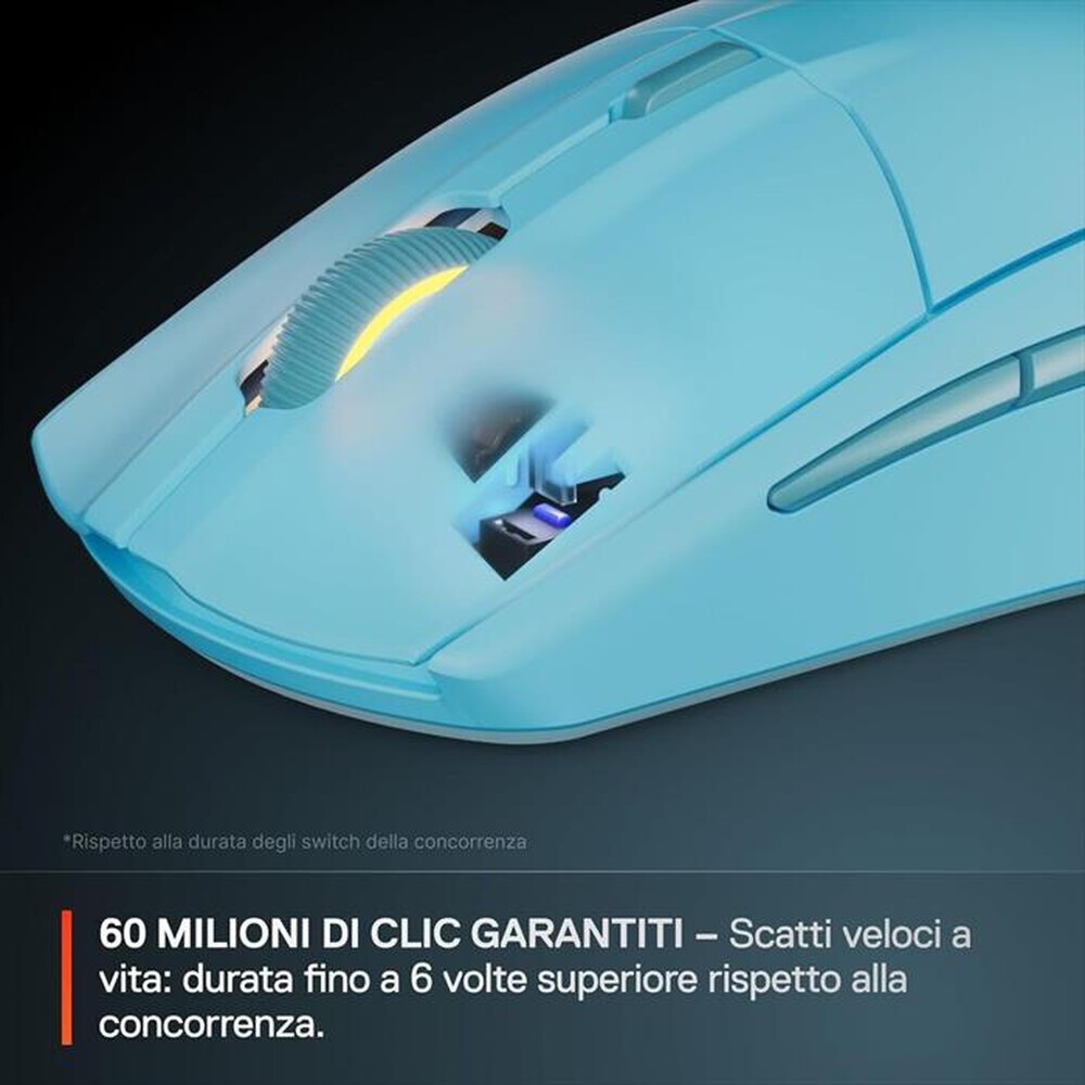 Immagine del prodotto STEELSERIES - Mouse RIVAL 3 WIRELESS GEN 2-Azzurro