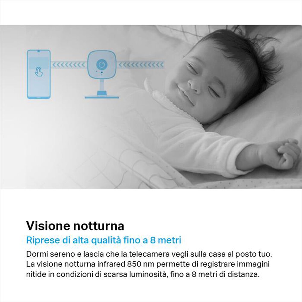 "TP-LINK - TAPOC100 TELECAM WIFI VISIONE NOTTURNA, AUDIO BID"