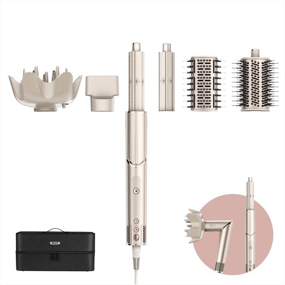 "SHARK - Styler e asciugacapelli FLEXSTYLE 5 in 1HD440SLEU-CHAMPAGNE"