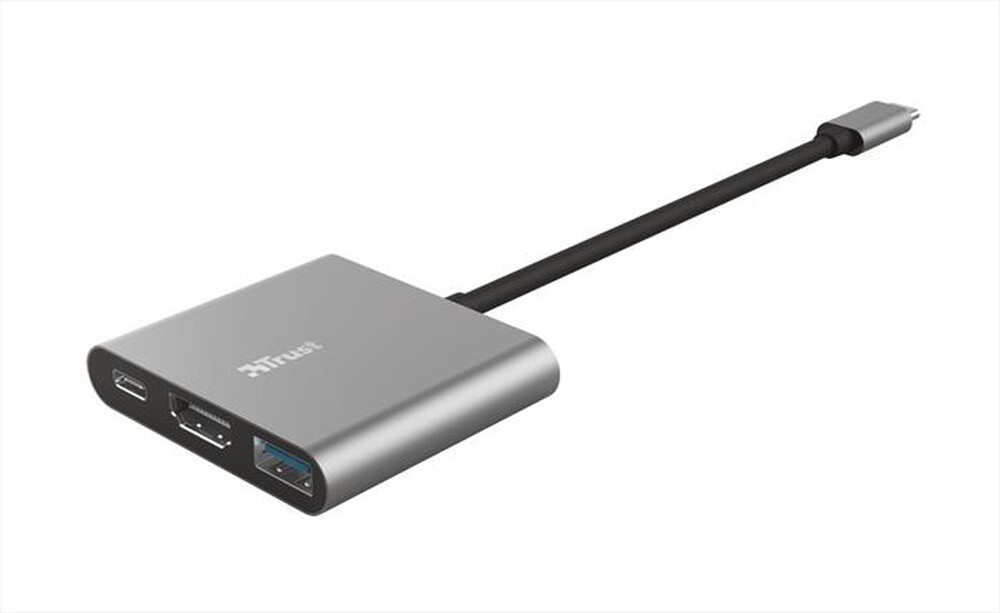 "TRUST - DALYX 3-IN-1 USB-C ADAPTER-Grey"