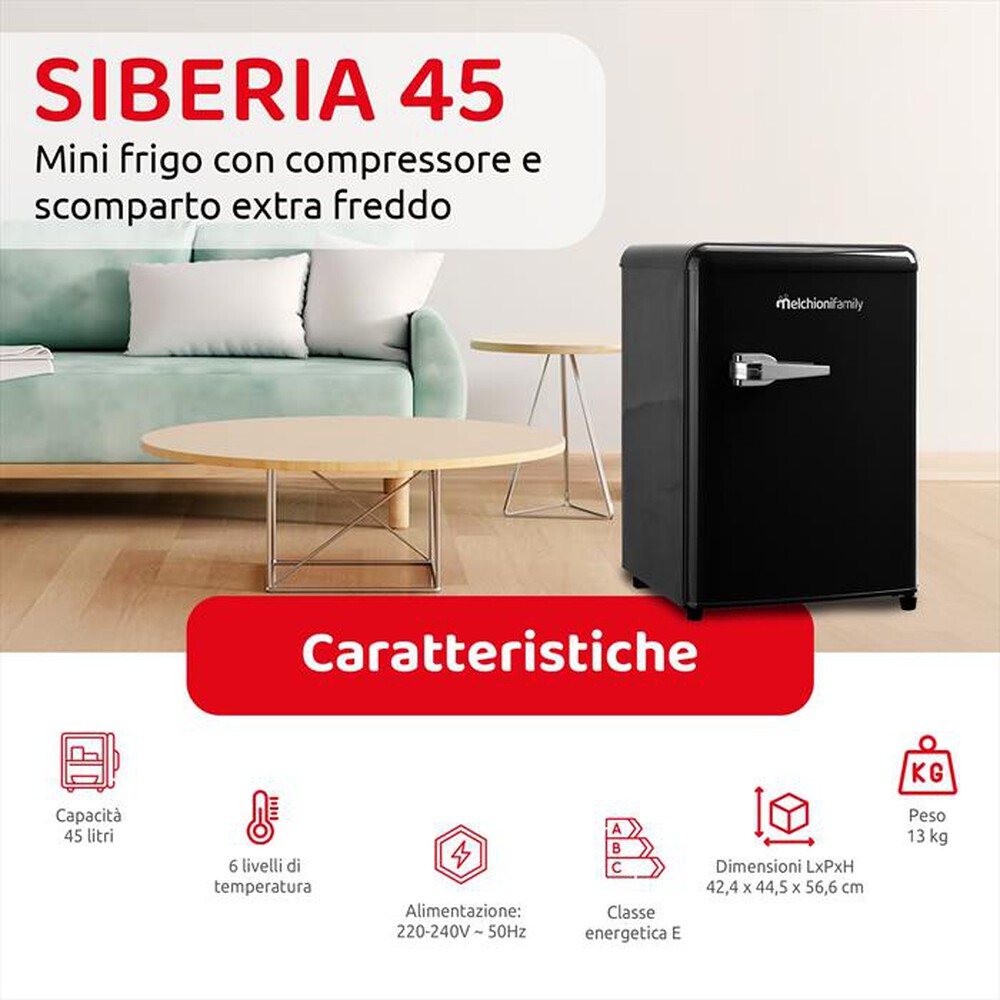 Immagine del prodotto MELCHIONI FAMILY - SIBERIA 45 - NERO-Nero / Metallo