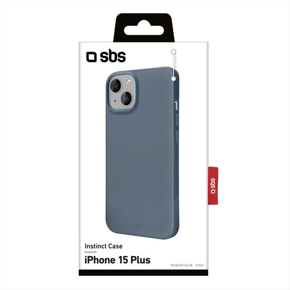 "SBS - Cover Instinct TEINSTIP1567B per iPhone 15 Plus-Blu"