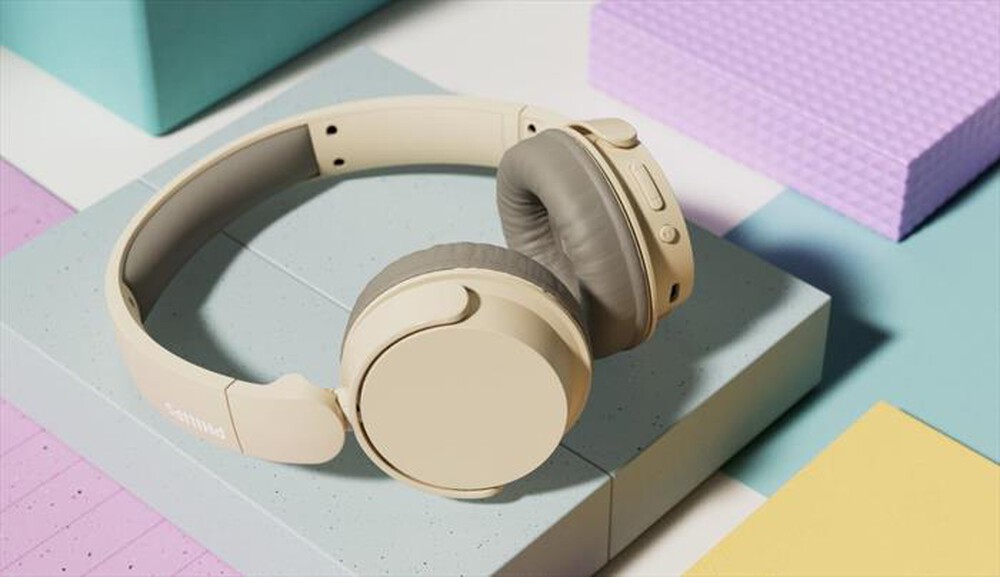 "PHILIPS - Cuffie a padiglione chiuso TAH3209BG/00-Beige"